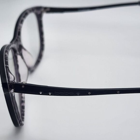 Bebe On Fire Jet Black Prescription Glasses Frames - Picture 8 of 12